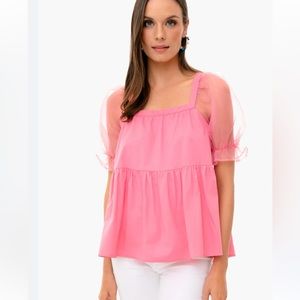 Pomander Place Tuckernuck Tinsley Top pink